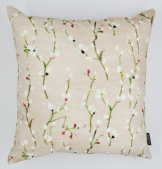 Housse de coussin décorative Brindilles de NOA petit rose