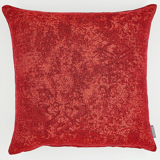 Housse de coussin tapisserie MARBRE ROUGE