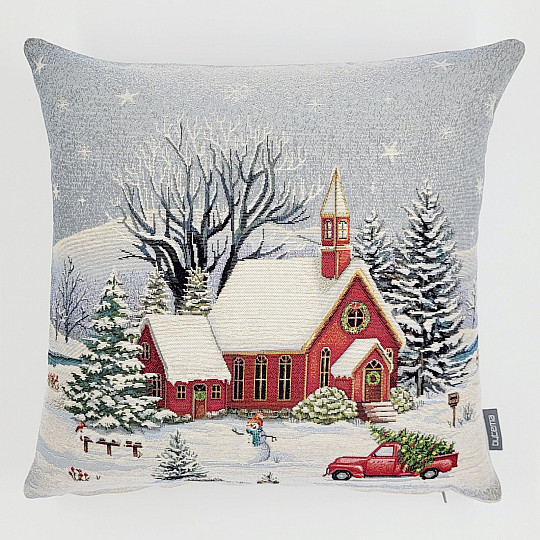 Tapisserie de Noël recouvrant l&#39;ÉGLISE ROUGE