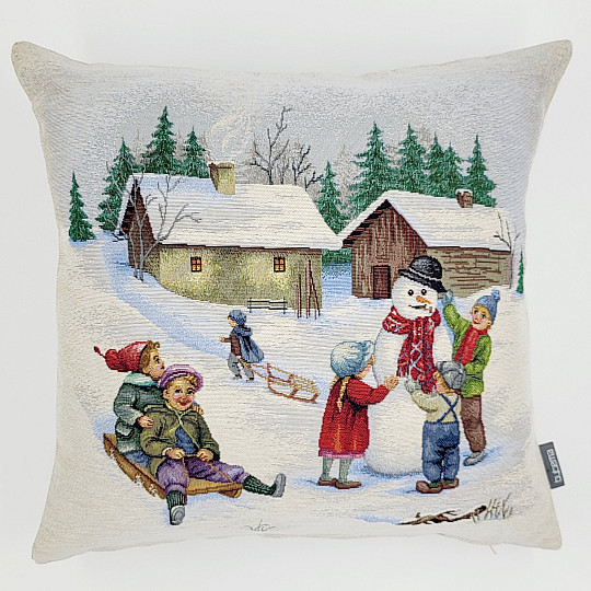 Housse tapisserie de Noël APRÈS-MIDI D&#39;HIVER