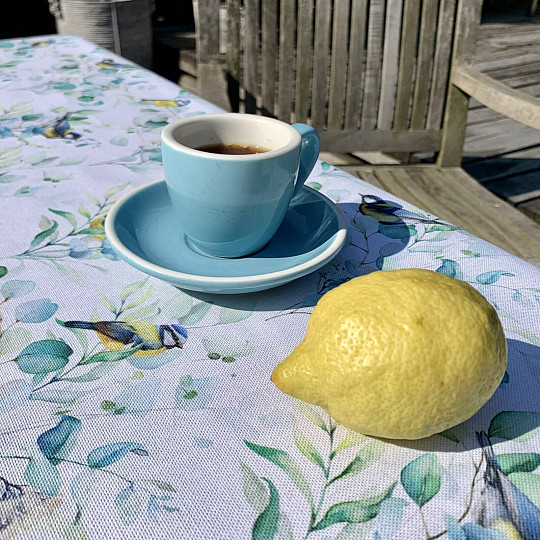 Nappe et écharpe OISEAUX SUR UNE Brindille