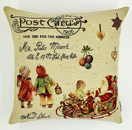 Couverture de tapisserie de Noël CARTE POSTALE