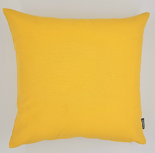 Housse de coussin déco LISO JAUNE