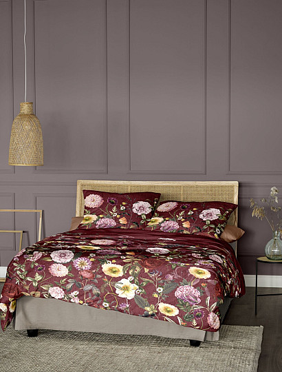 IRISETTE satin de coton luxe VAGUE 8576-60 ROSE BORDEAUX