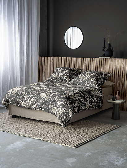 IRISETTE literie de luxe en flanelle ZOBEL 8558-11 noir