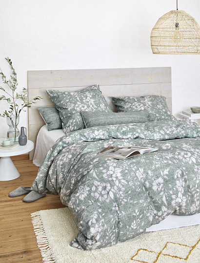 Literie de luxe en flanelle IRISETTE ZOBEL 8558-30 menthol
