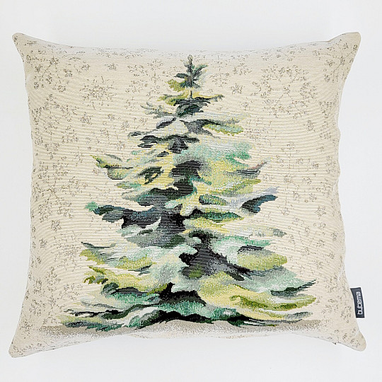 Housse de coussin Gobelin EPICEA ARGENT