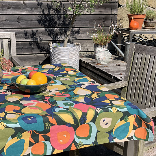 Nappe et écharpe POIRES ABSTRAITES