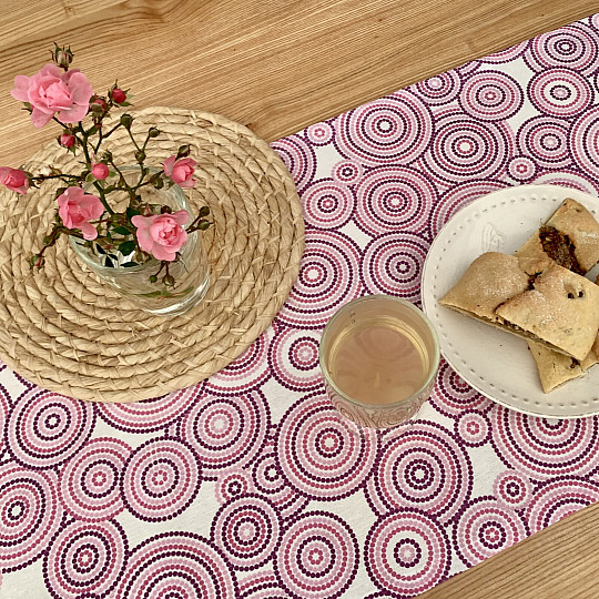 Écharpe MANDALA ECO lilas