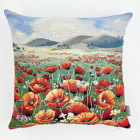 Housse de coussin tapisserie POPPY FIELD