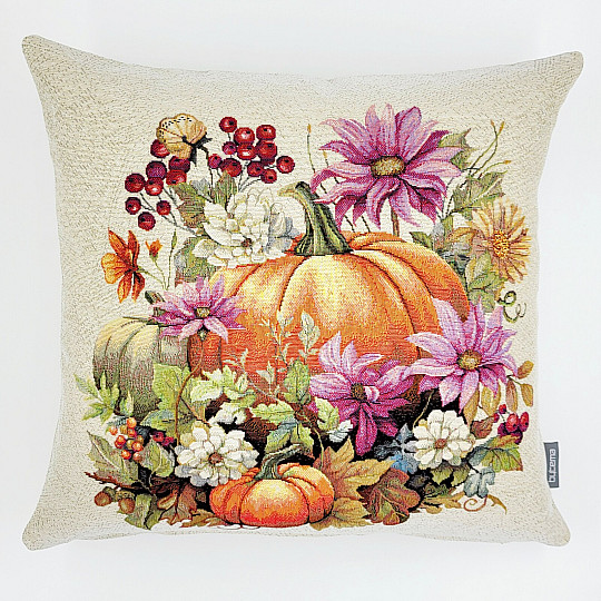 Housse de coussin tapisserie TEMPS D'AUTOMNE