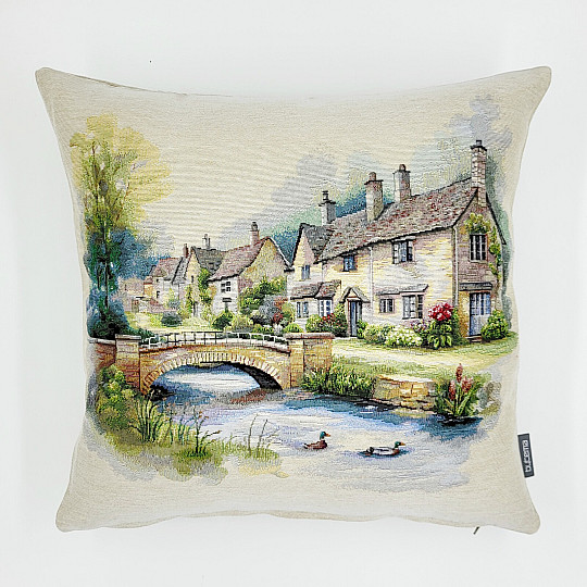 Housse de coussin en tapisserie COTSWOLDS GRIDGE