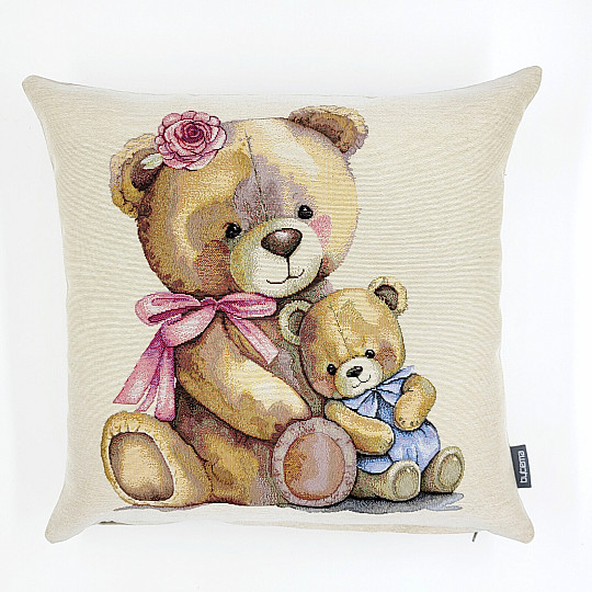 Housse de coussin tapisserie MISS BEAR