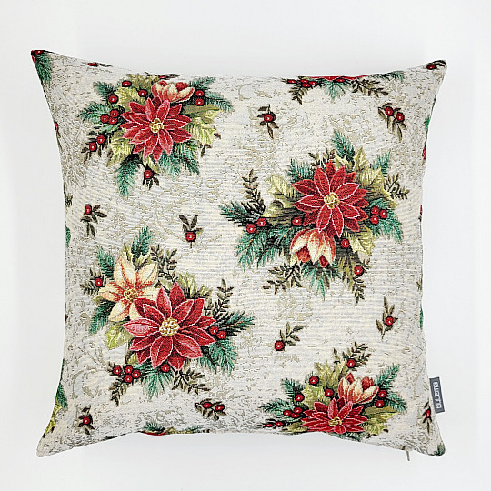 Housse tapisserie de Noël ROSE DE NOËL