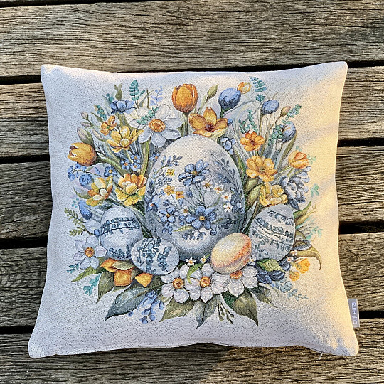 Housse de tapisserie de Pâques BLEU KRASLICE