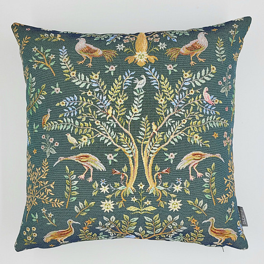 Housse de coussin tapisserie WILLIAM MORRIS vert - all over