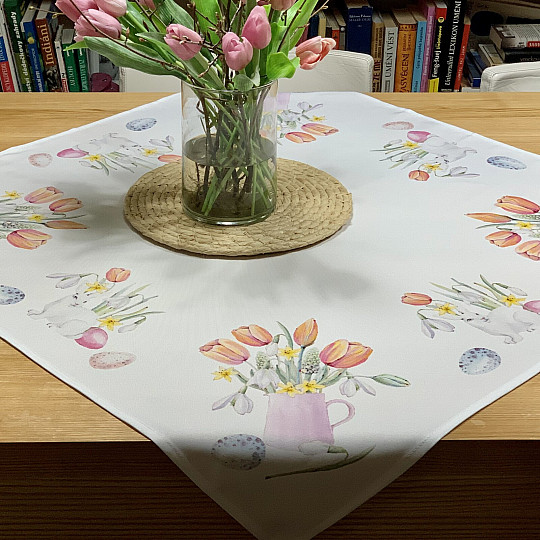 Nappe et écharpe DÉLICES DU PRINTEMPS