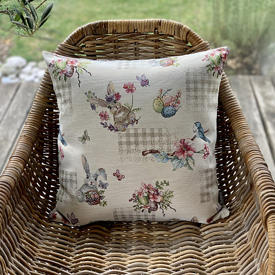 Housse de tapisserie de Pâques LAPIN BEIGE
