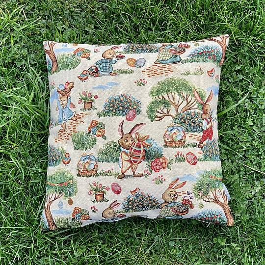 Housse de tapisserie de Pâques LAPIN DANS LE PARC