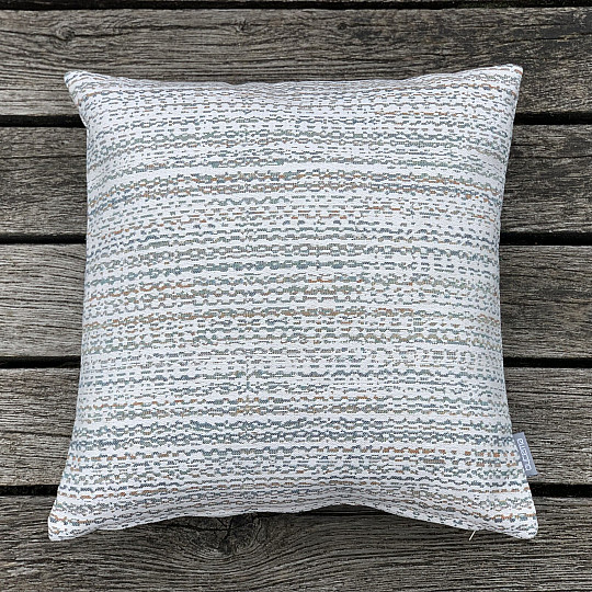 Taie d'oreiller tapisserie GLADIS STRIPE bleu