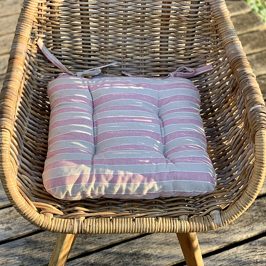SIÈGES TREBOL RAYURES ROSE