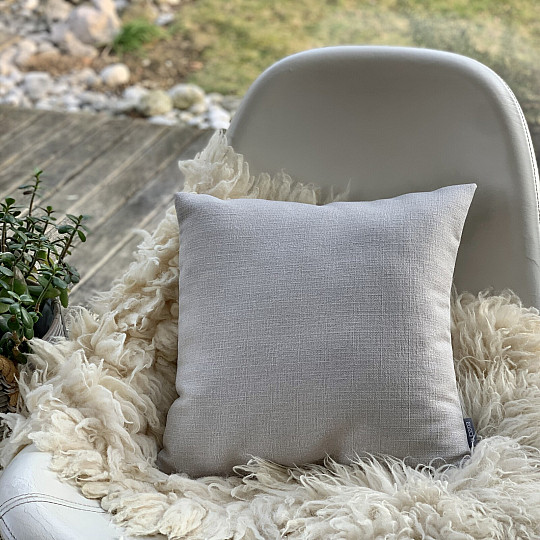 Taie d'oreiller décorative GERSTER 7650 GRIS