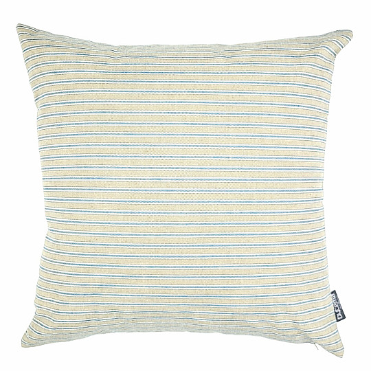 Taie d&#39;oreiller décorative IRIS STRIPES BLEU