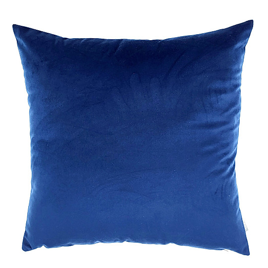 Housse en velours BLEU FONCÉ