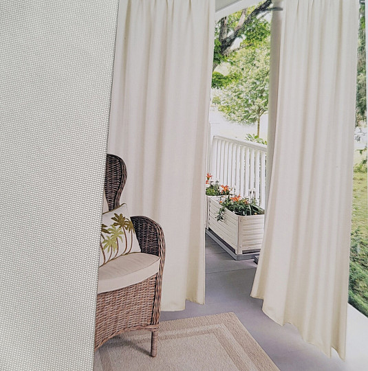 Rideau décoratif d'extérieur GAIA BEIGE