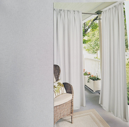Rideau décoratif d'extérieur GAIA GRIS
