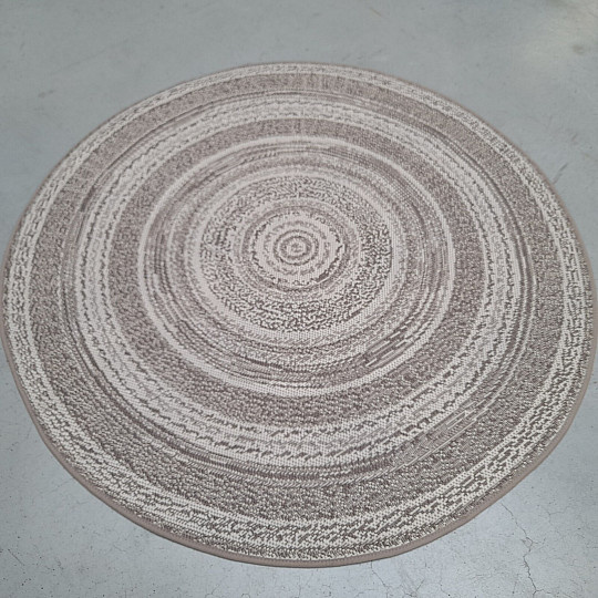 Tapis d'extérieur STAR rosace marron clair