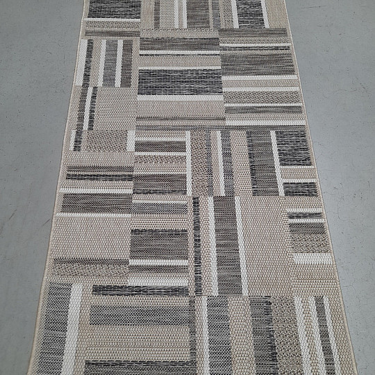 Tapis d'extérieur Prisma in-out marron-gris