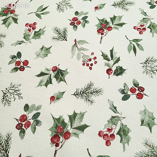 Tissu décoratif luxueux HOLLY GREEN