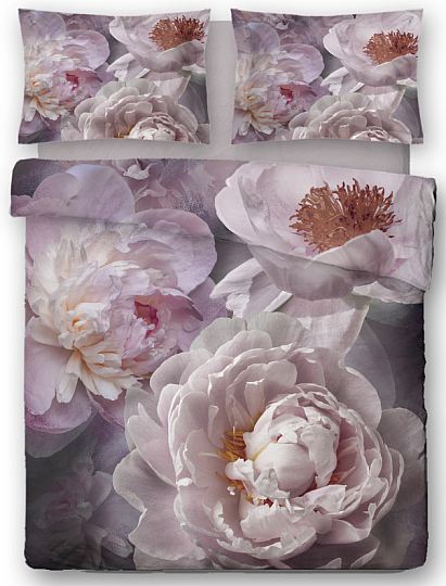 Linge de lit en satin de coton PEONY