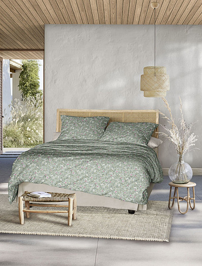 Satin de coton de luxe IRISETTE TOKIO 8567-30 VERT