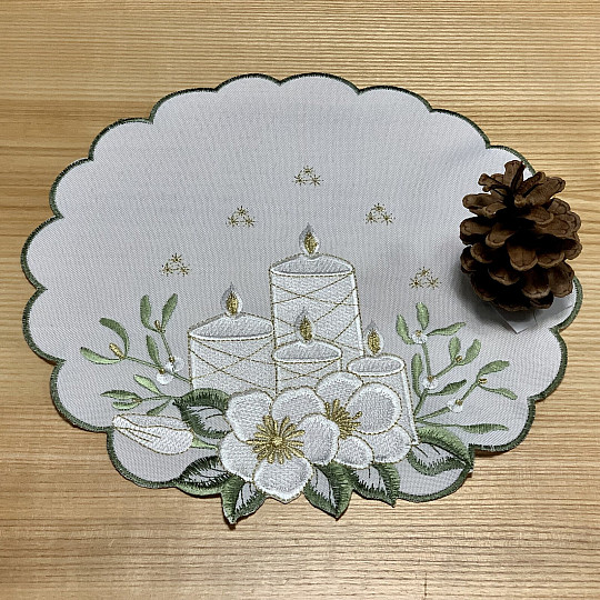 Set de table BOUGIES BLANCHES