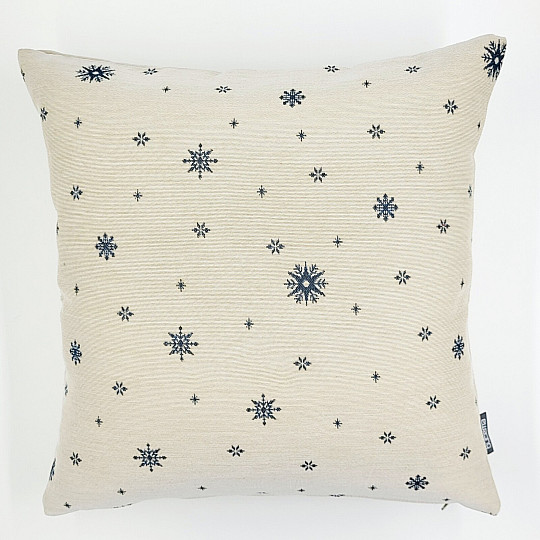 Housse de tapisserie de Noël Flocons fins BLEU