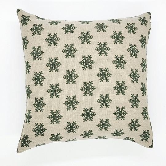 Housse décorative luxueuse FLAKES GREEN B