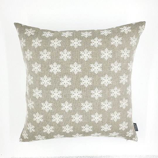Housse décorative luxueuse FLAKES BEIGE A