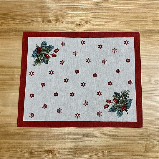 Set de table de Noël BOUGIE DE NOËL