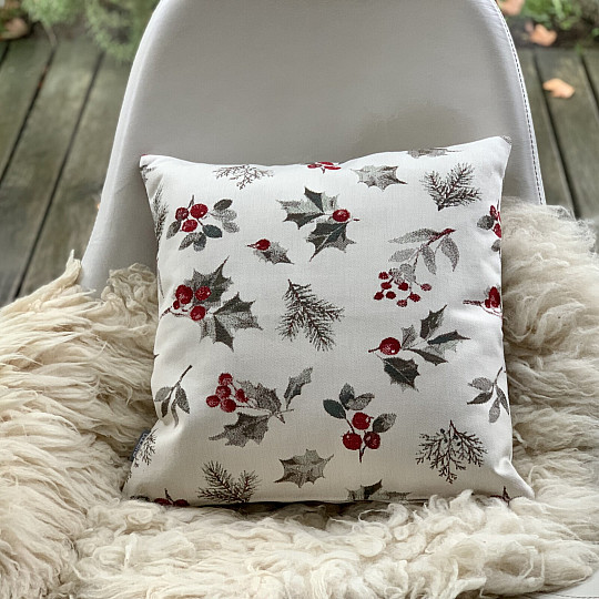 Housse décorative de Noël HOLLY GREY