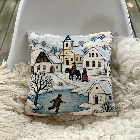 Housse décorative de Noël SEMI-REMORQUE EN HIVER