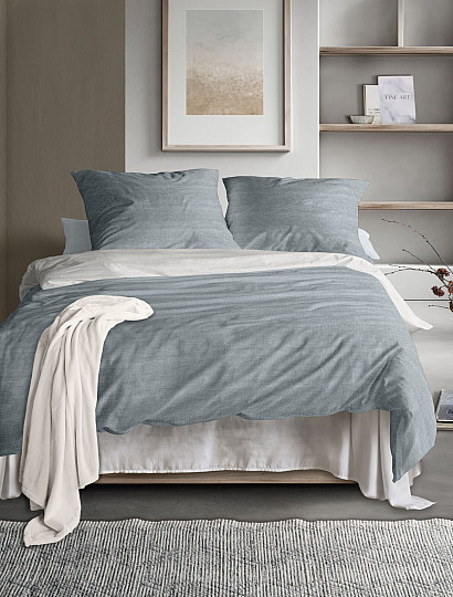 Satin de coton de luxe IRISETTE WAVE 8557-20 BLEU