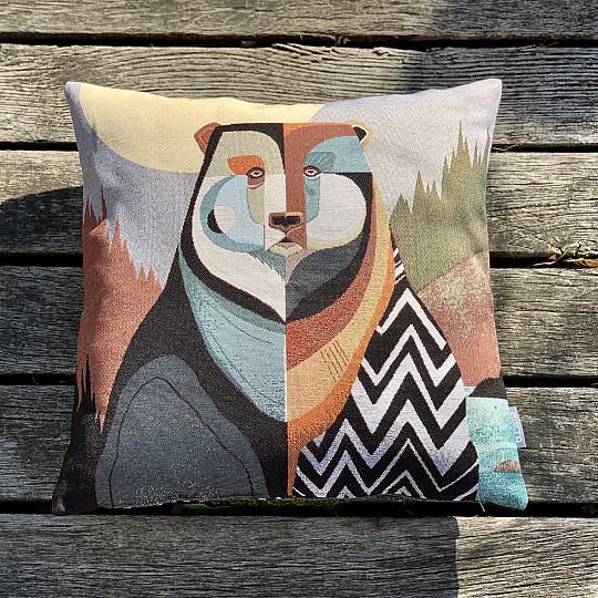 Taie d'oreiller tapisserie OURS