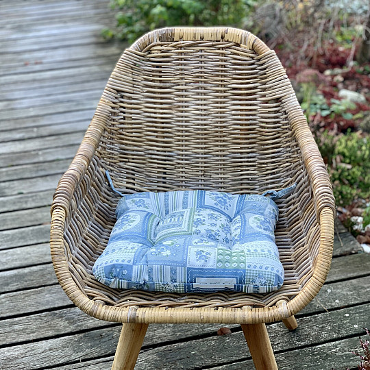 COUSSIN PATCHWORK TOSCANA VALERY bleu