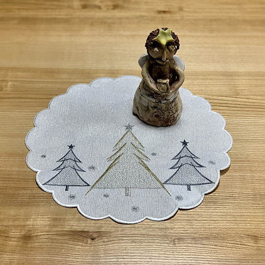 Set de table GRIS ARBRES DORÉS