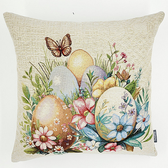 Couverture décorative de Pâques ŒUFS DANS L'HERBE