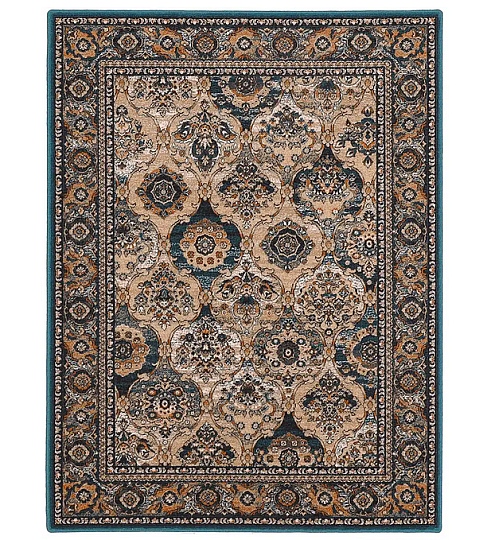 Tapis de luxe en laine ISFAHAN Forenza émeraude/émeraude