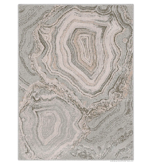Tapis de laine luxueux ISFAHAN Efez gris