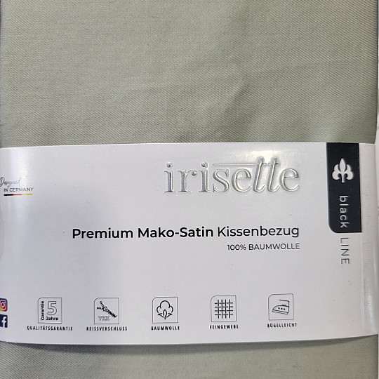 Taie d'oreiller en satin - sauge 32